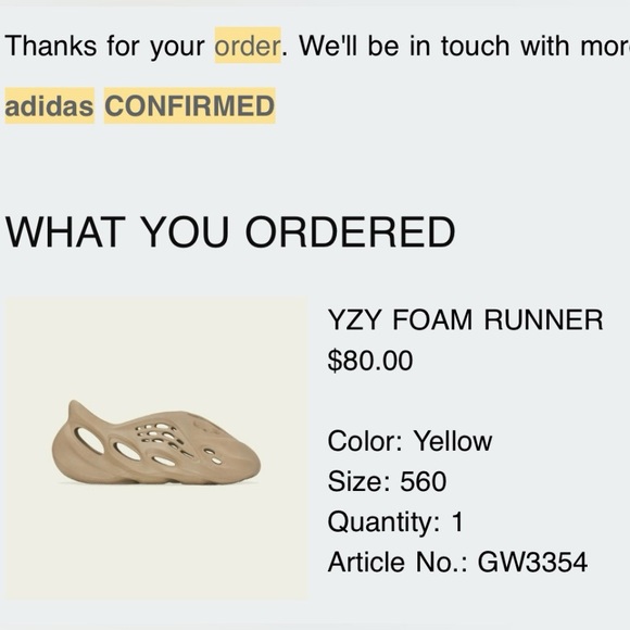 Women’s Yzy Foam Runner - Picture 4 of 4